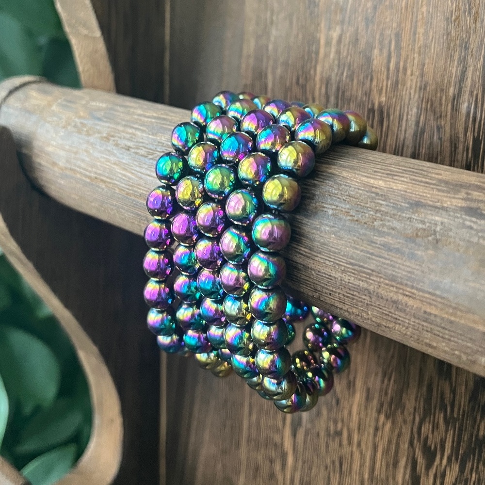 Rainbow Hematite Bracelet